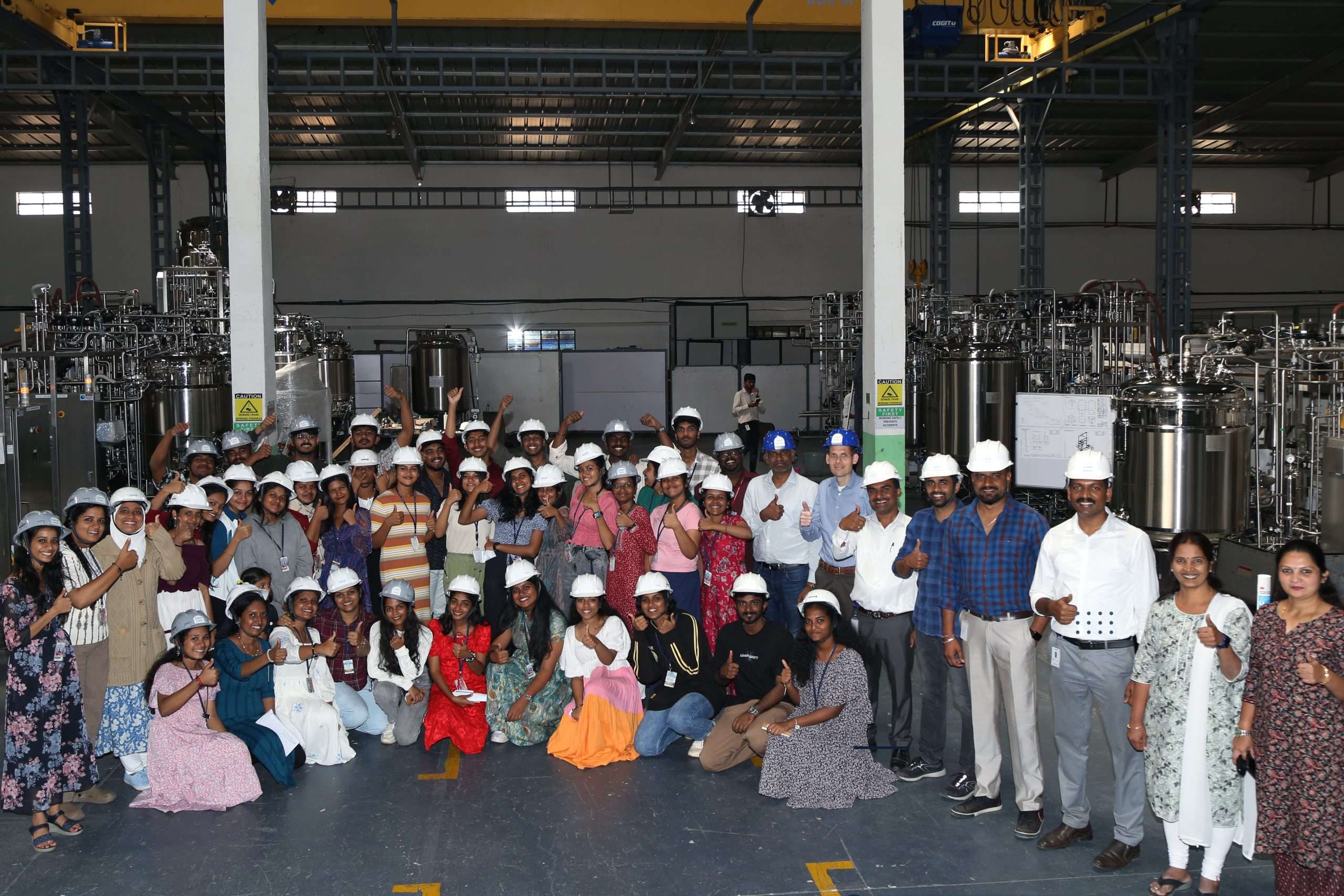 industrial visit by 45 biotechnology students from B.S. Abdur Rahman Crescent Institute of Science and Technology, Chennai